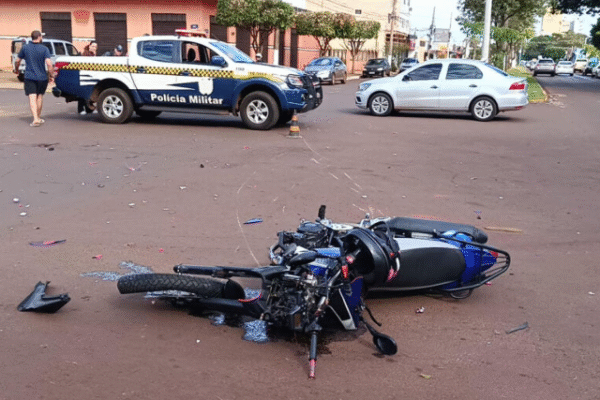Motociclista morre em acidente com SUV em Dourados, 7 de junho
